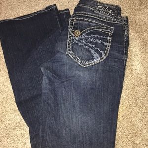 Silver bootcut jeans